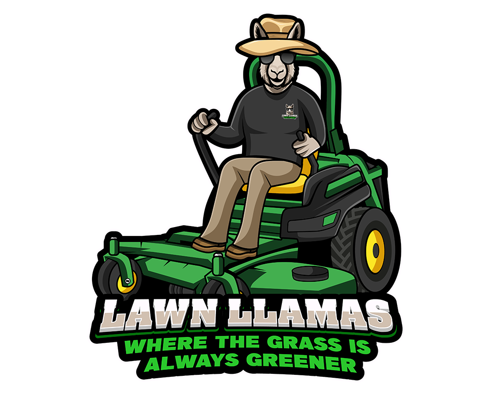 Lawn Llamas Lawn Care Mascot: Where The Grass Is Always Greener